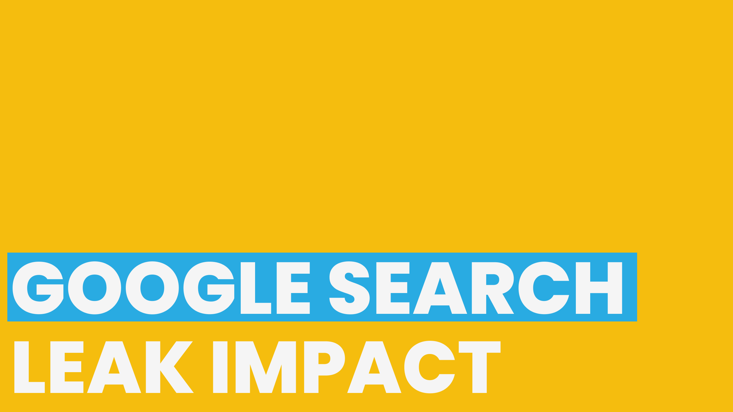 Google Search Leak Impact